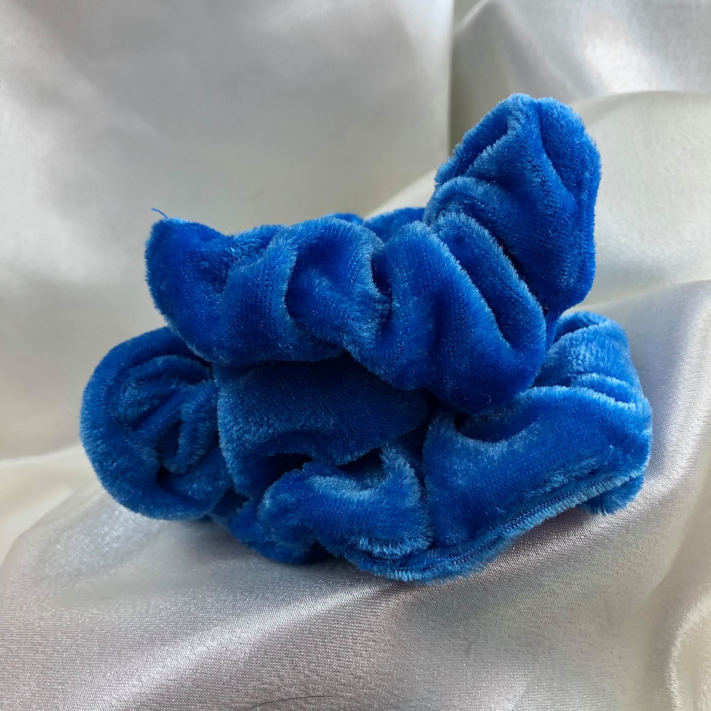 Scrunchie Velvet Azul