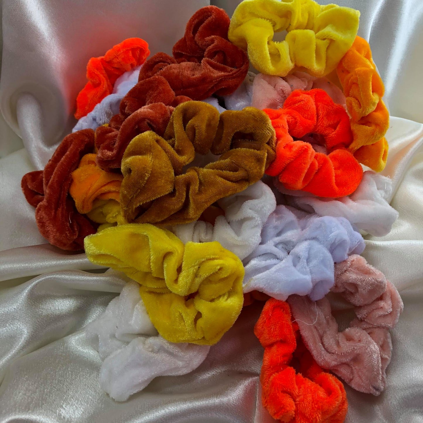 Scrunchie Velvet Naranja