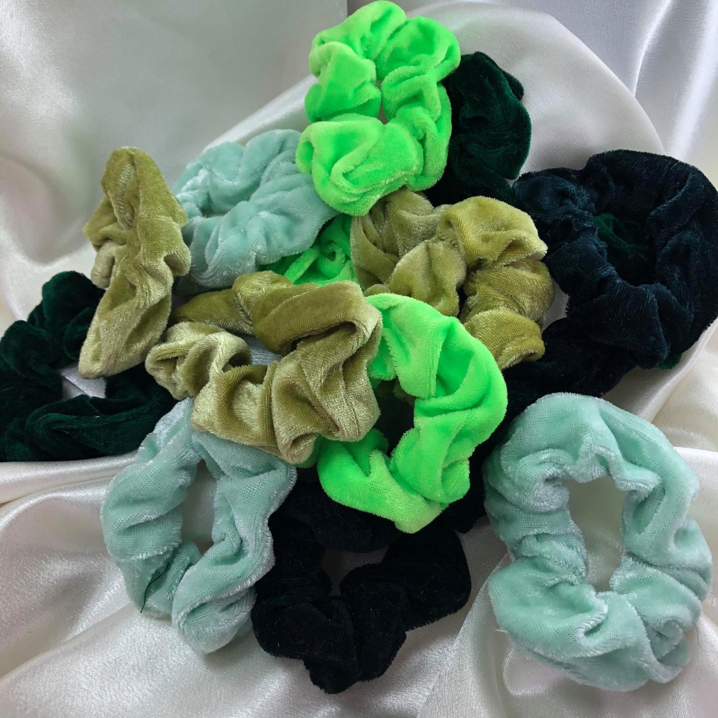 Scrunchie Velvet Verde