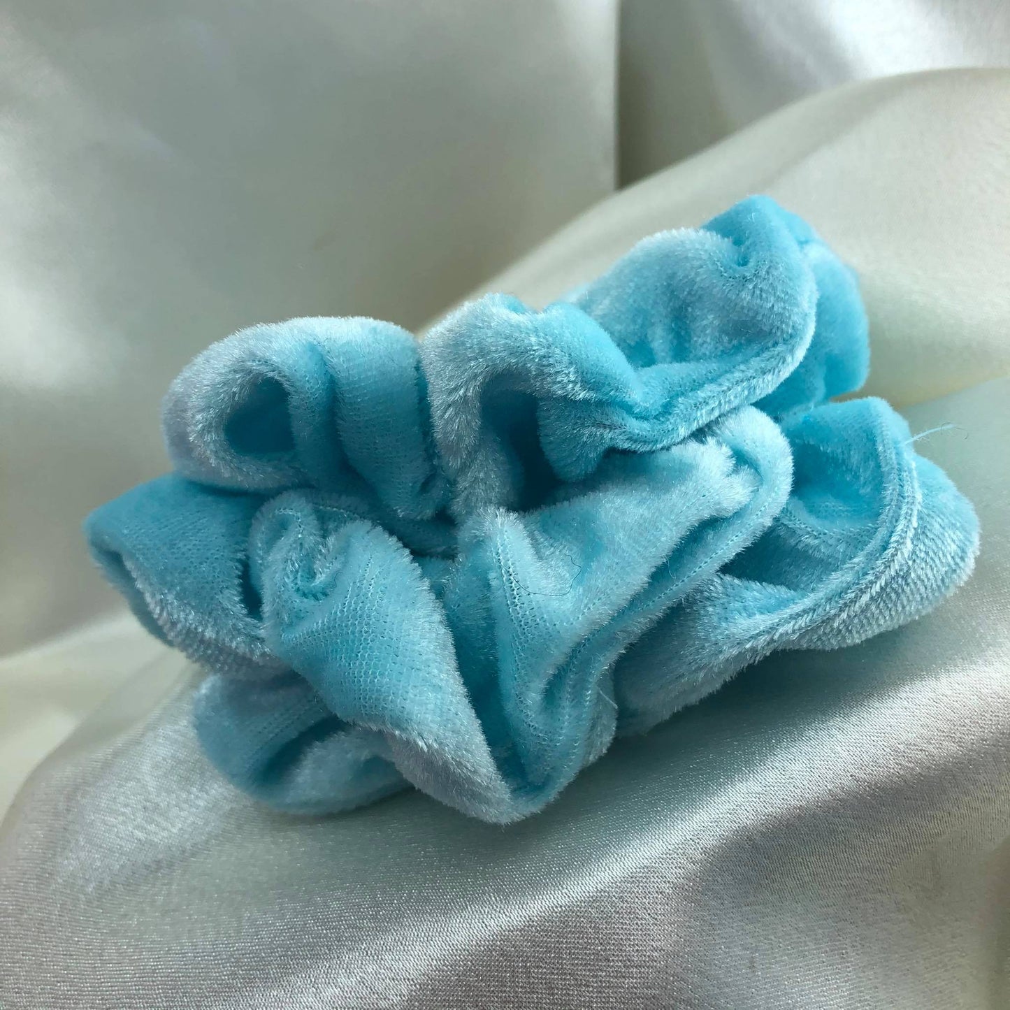 Scrunchie Velvet Azul