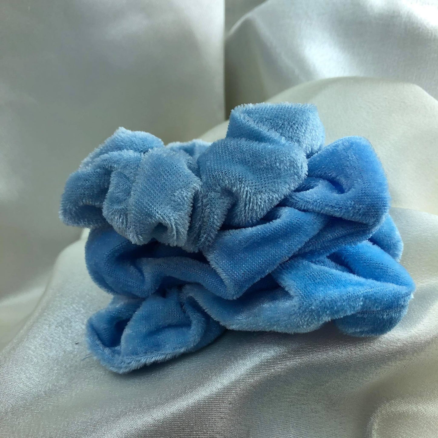 Scrunchie Velvet Azul