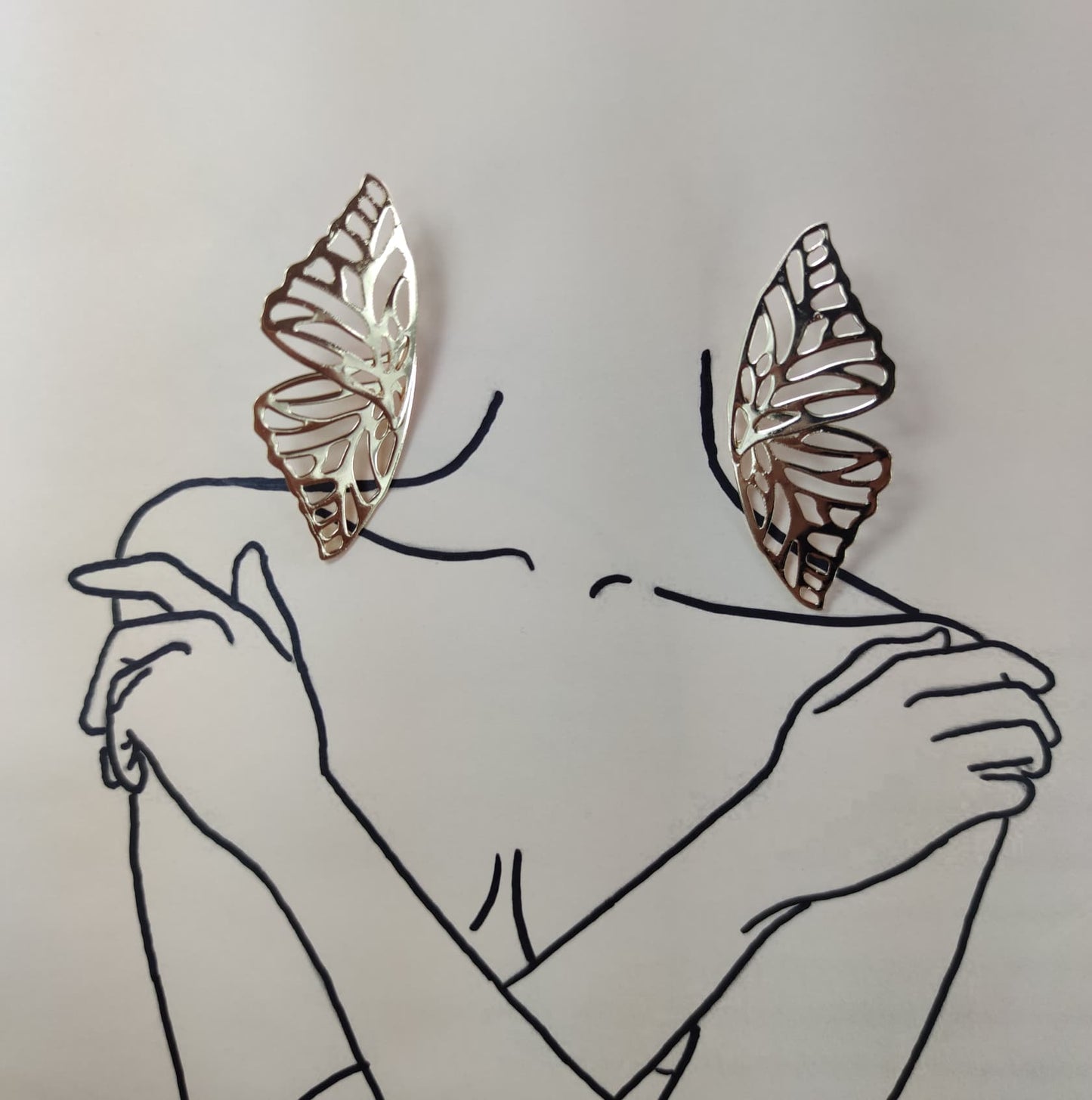 Aretes Ala de Mariposa