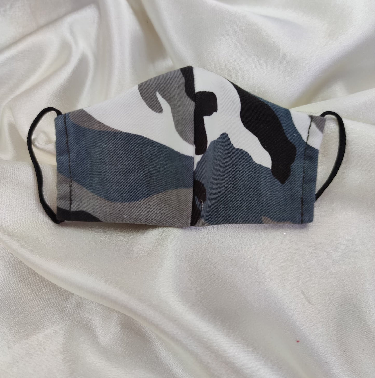 Cubrebocas Camuflajeado Azul