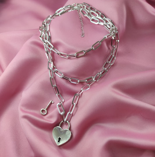 Chocker Candado de Corazón