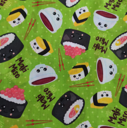 Cubrebocas Sushi