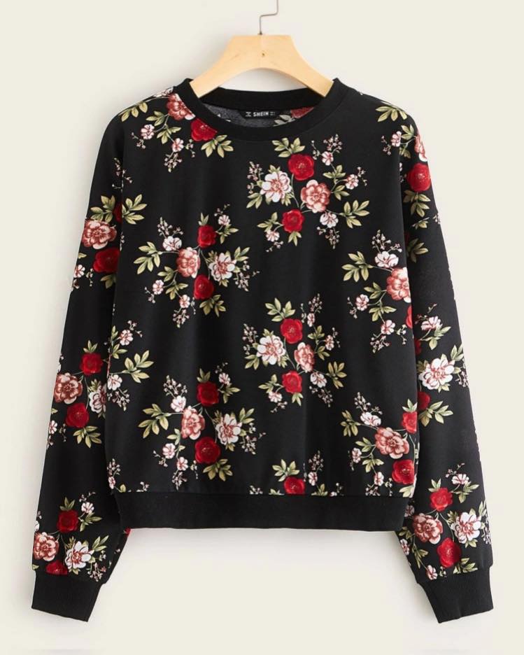 Sudadera Rosas