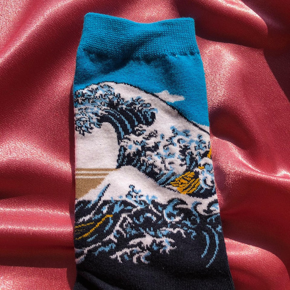 Calcetas Ola de Kanagawa