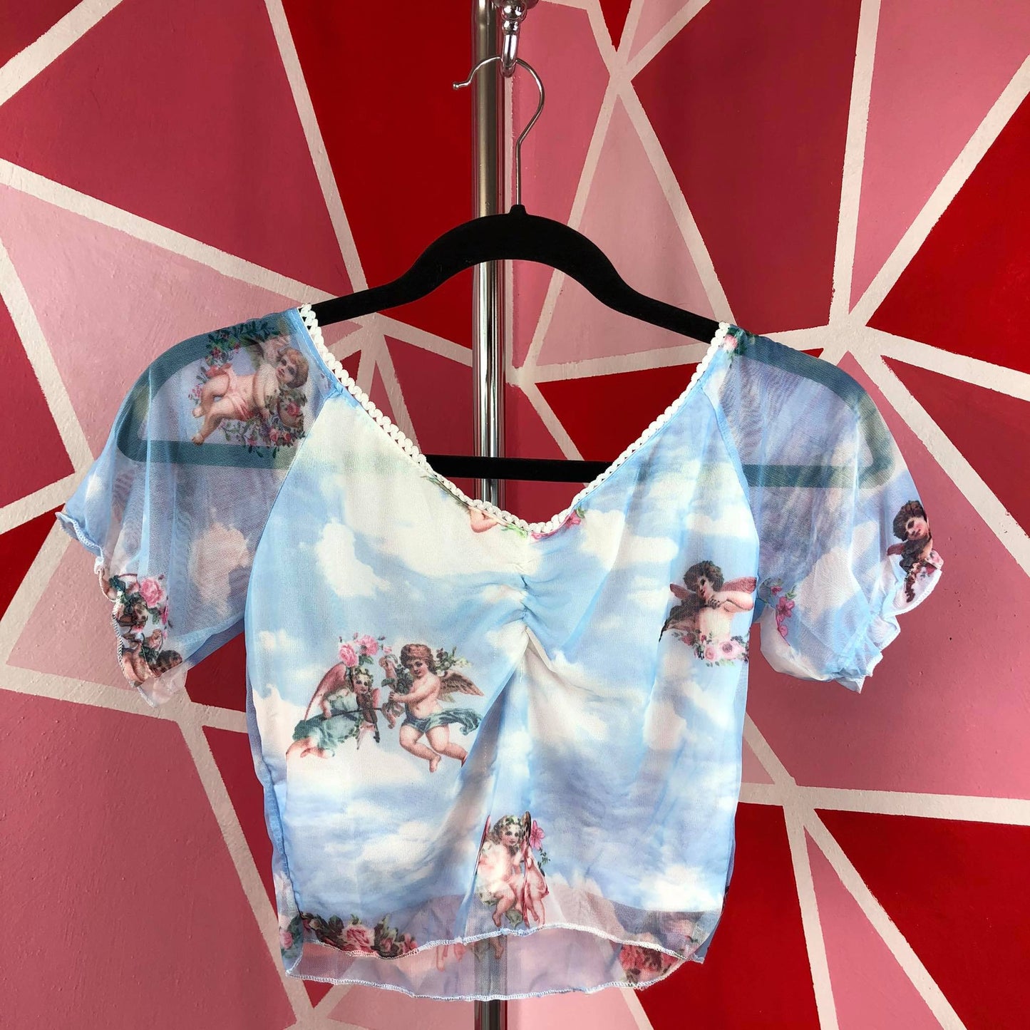 Crop Top Querubín Azul
