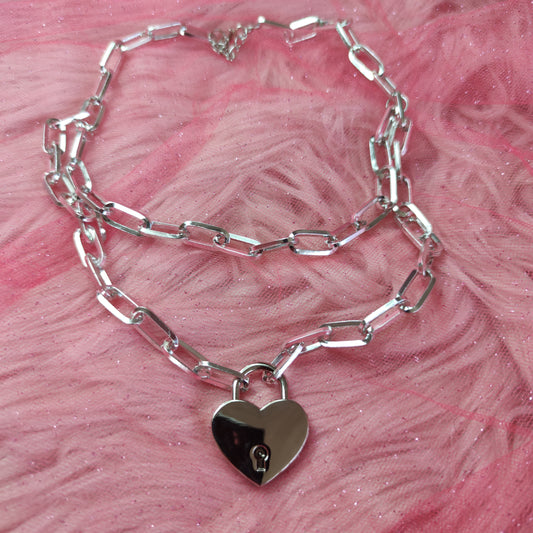 Chocker Candado de Corazón
