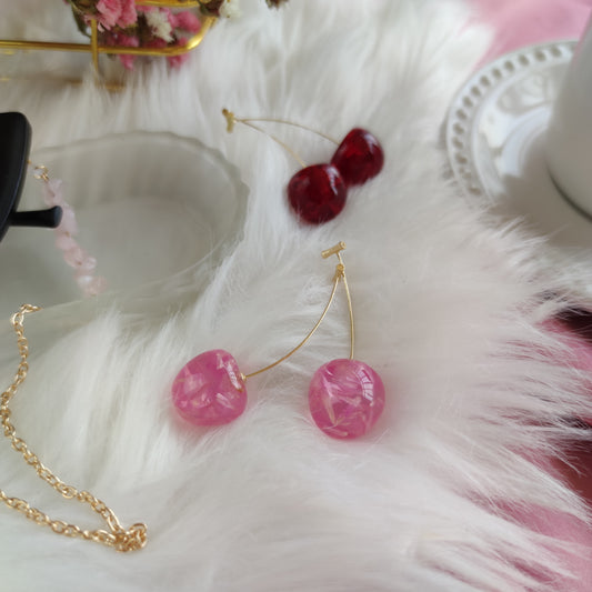 Aretes Crystal Cherry