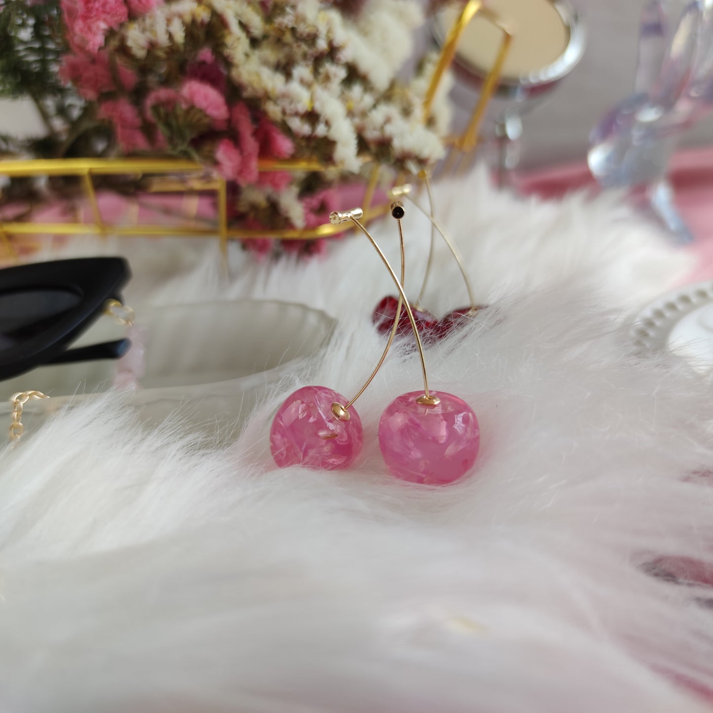 Aretes Crystal Cherry