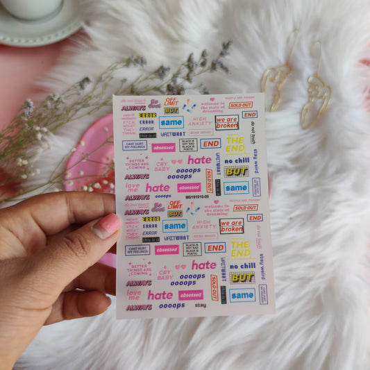 Stickers Uñas Aesthetic