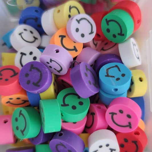 Cuenta Happy Face Colores 25 pzs