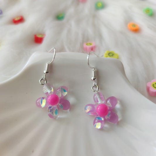 Aretes Daisy Rosa Tornasol