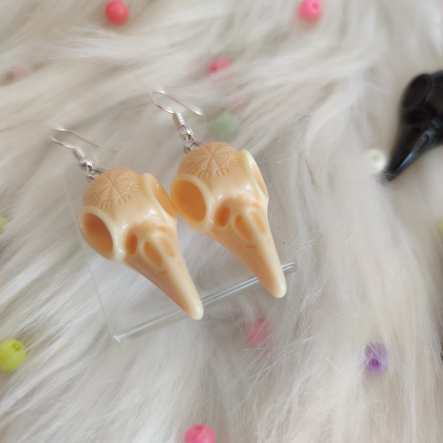 Aretes Cráneo Cuervos