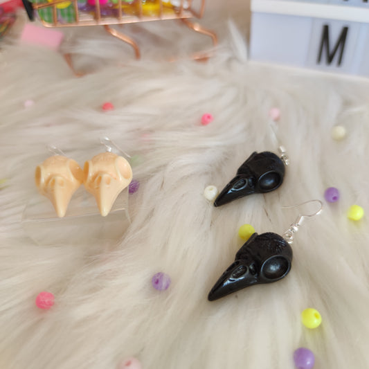 Aretes Cráneo Cuervos