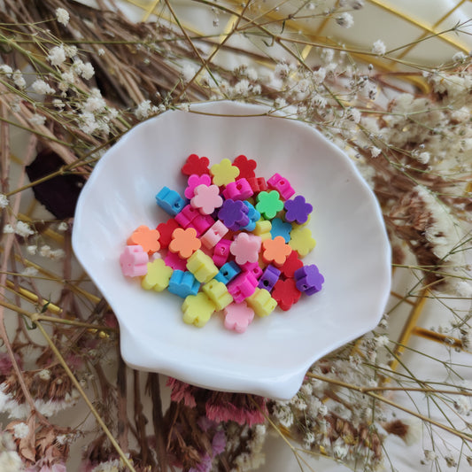 Cuenta Fimo Flower 25 pzs