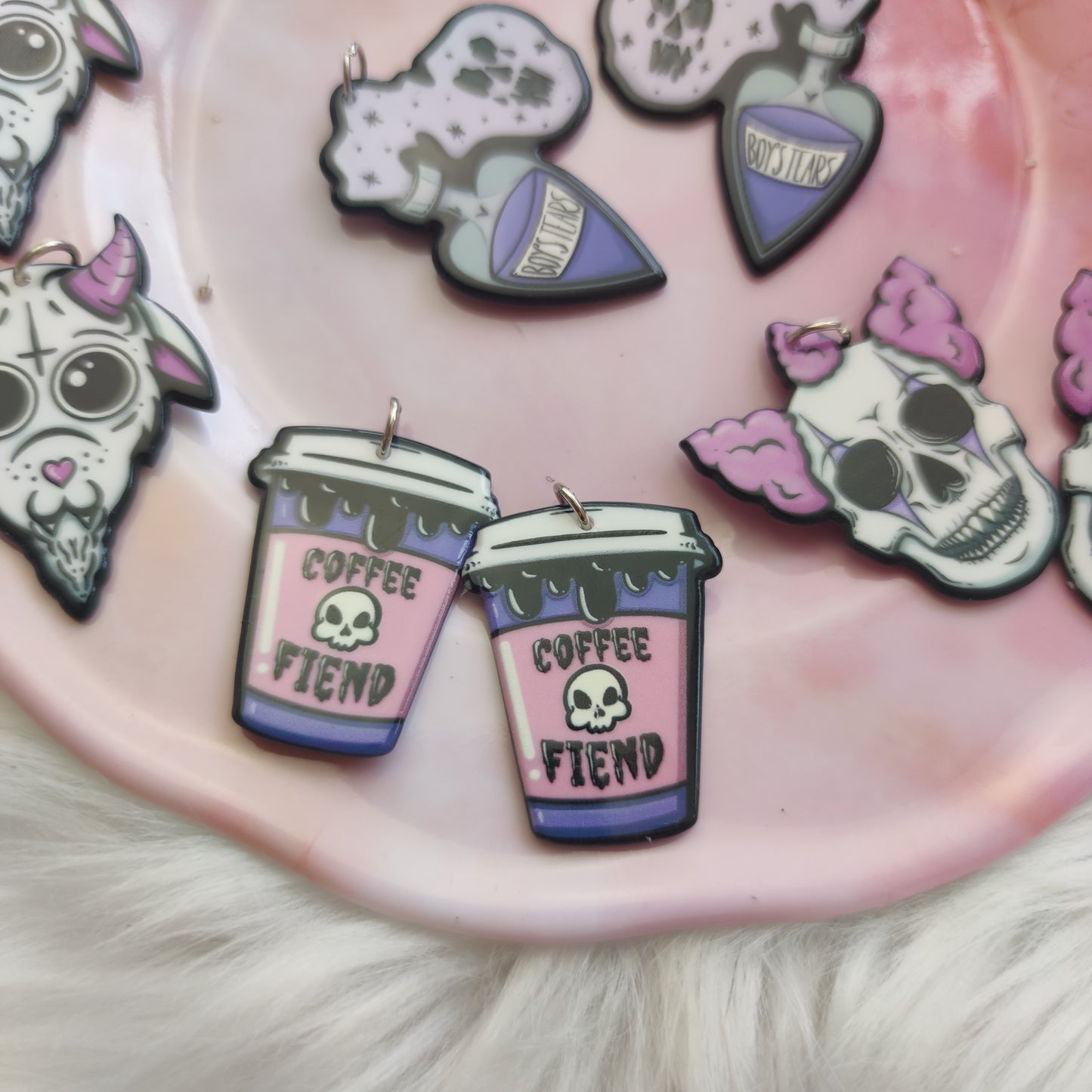 Aretes Halloween Pink & Purple