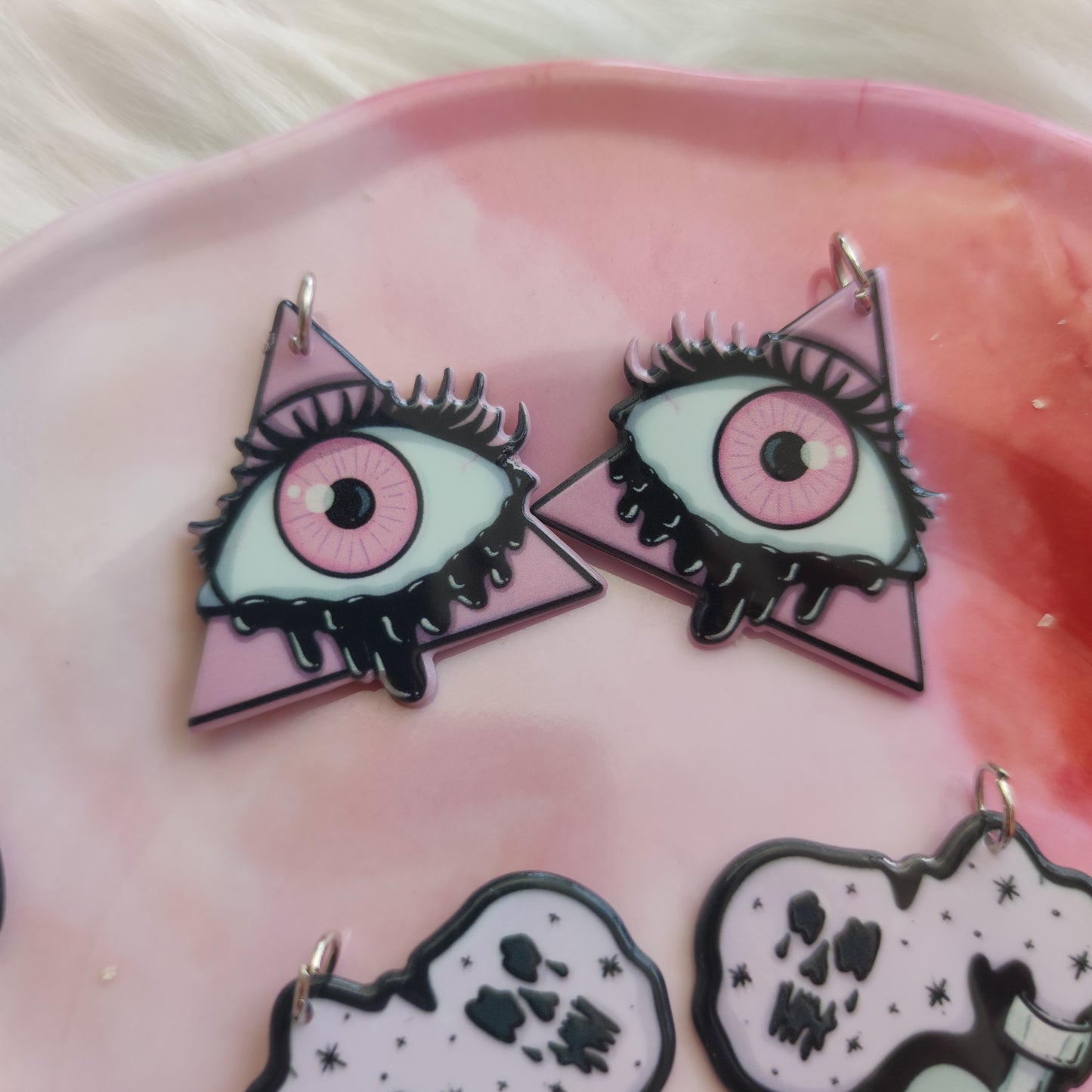 Aretes Halloween Pink & Purple