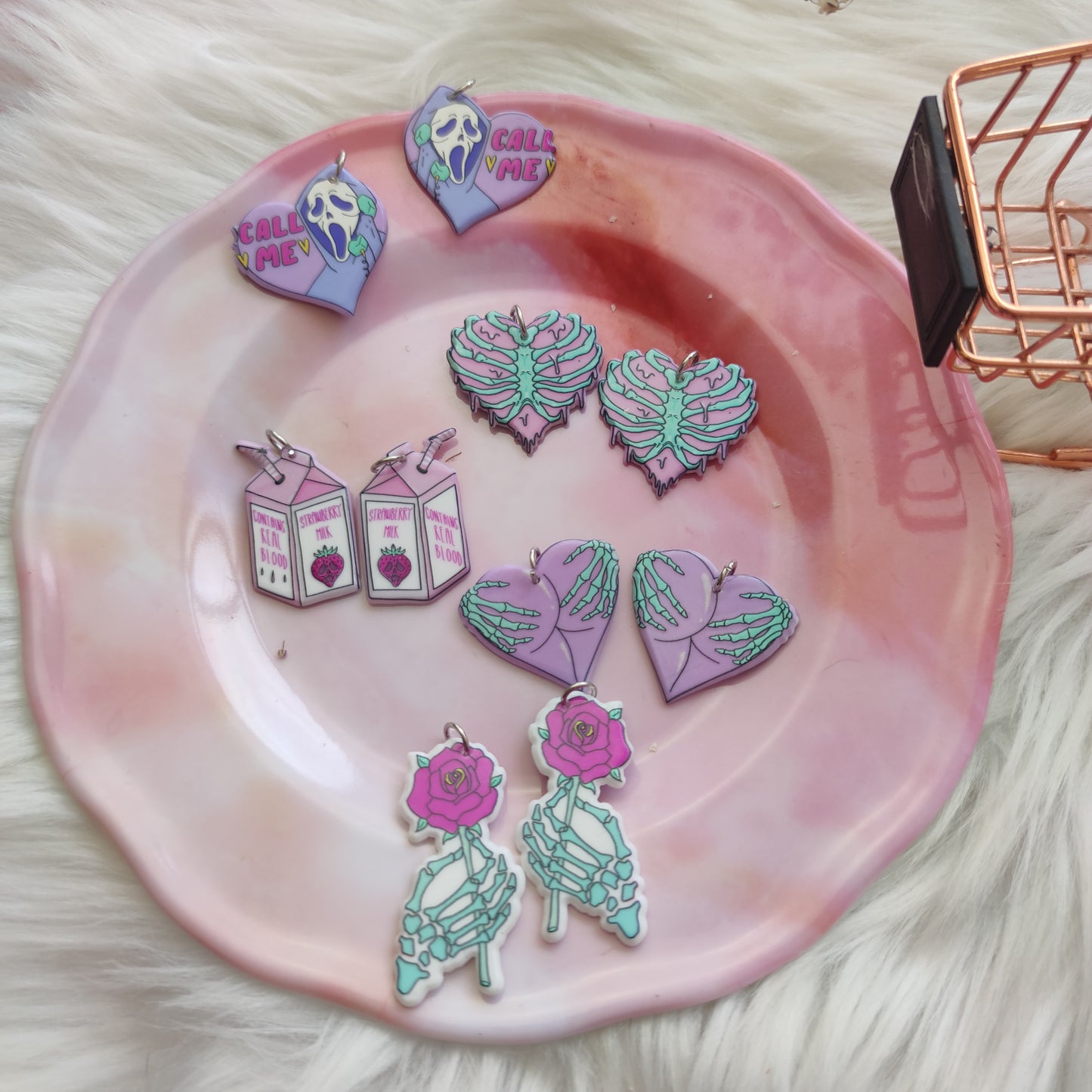 Aretes Calaveras