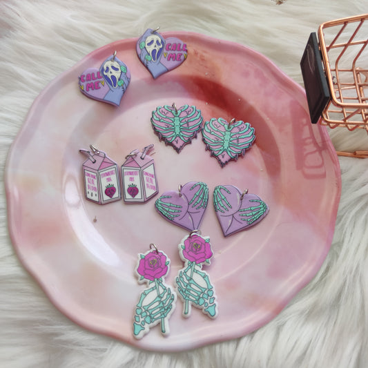 Aretes Calaveras