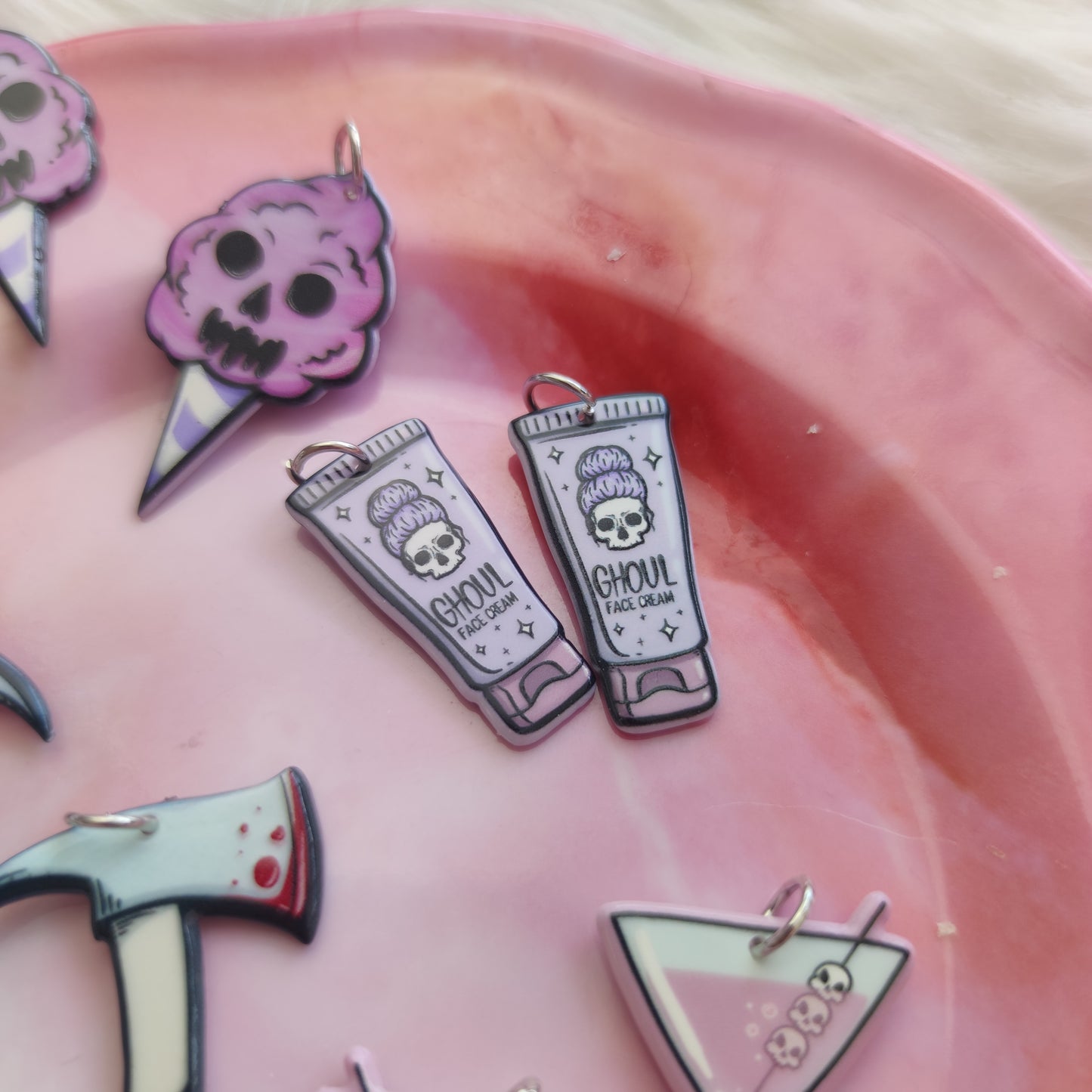 Aretes Halloween Pink & Black