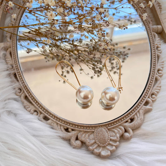 Aretes Perla Colgante