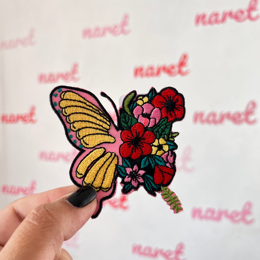 Parche Mariposas Flores