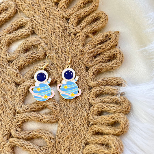 Aretes Astronauta Planeta