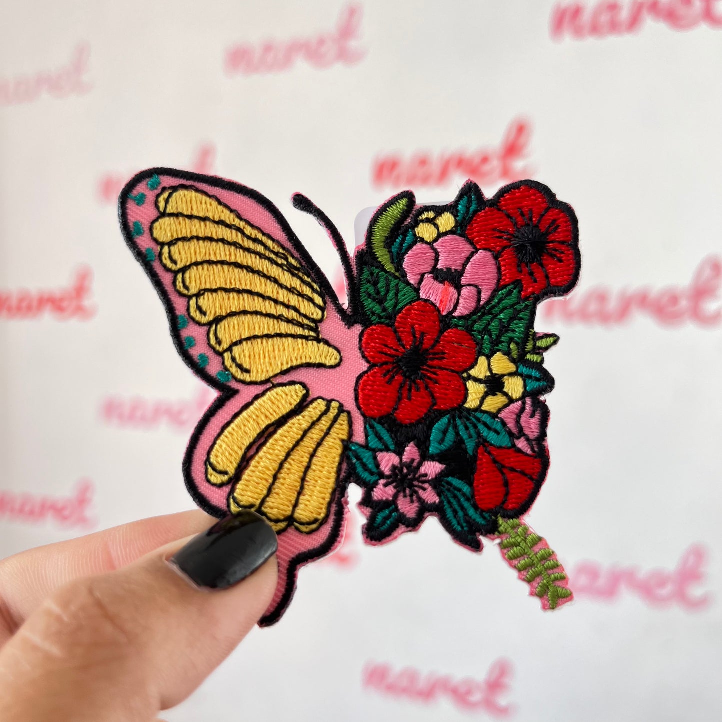Parche Mariposas Flores