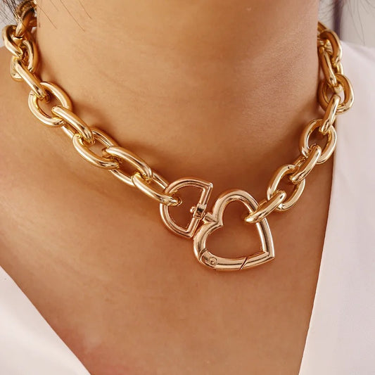 Collar Corazon Candado