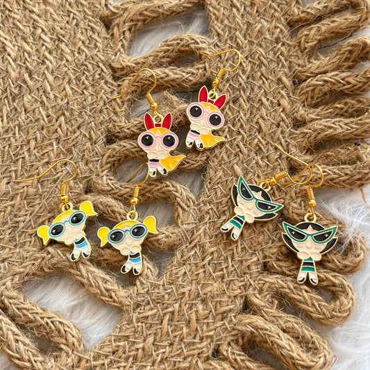 Aretes Chicas Superpoderosas Lentes