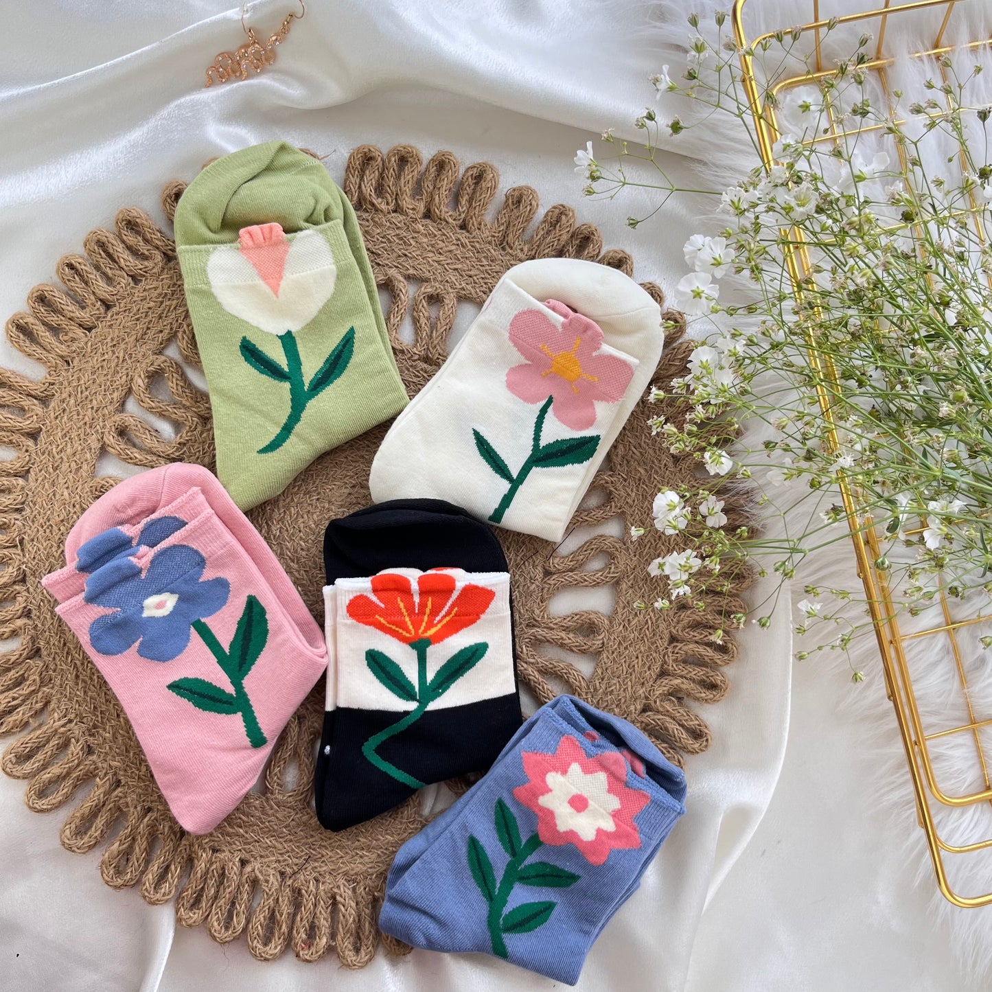 Calcetas Flores