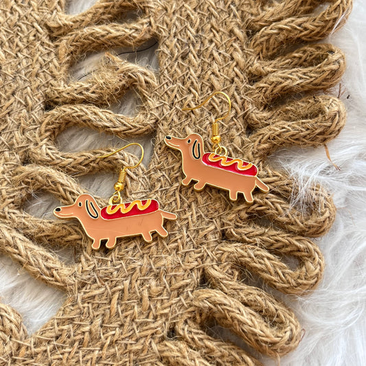 Aretes Perro Salchicha