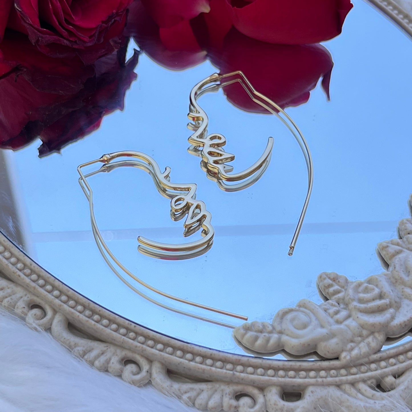 Aretes Cara de Perfil