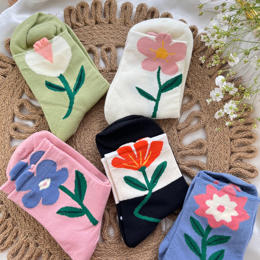 Calcetas Flores